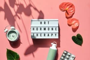 Text,Hrt,Replacement,Therapy,On,Light,Box.,Menopause,,Hormone,Therapy